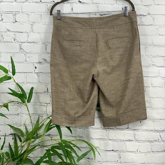 AB Studio Tan Short Sleeve Short Suit - Picture 6 of 8